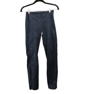 J. Brand Cropped Skinny Jeans Womens Size 24 Dark Wash Side Zip Mid Rise